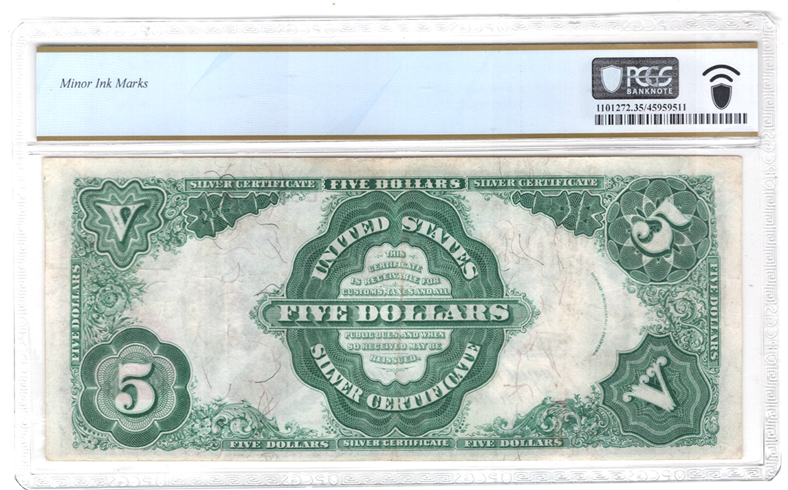 1891 $5 Fr# 267 - PCGS VF-35/minor ink marks
