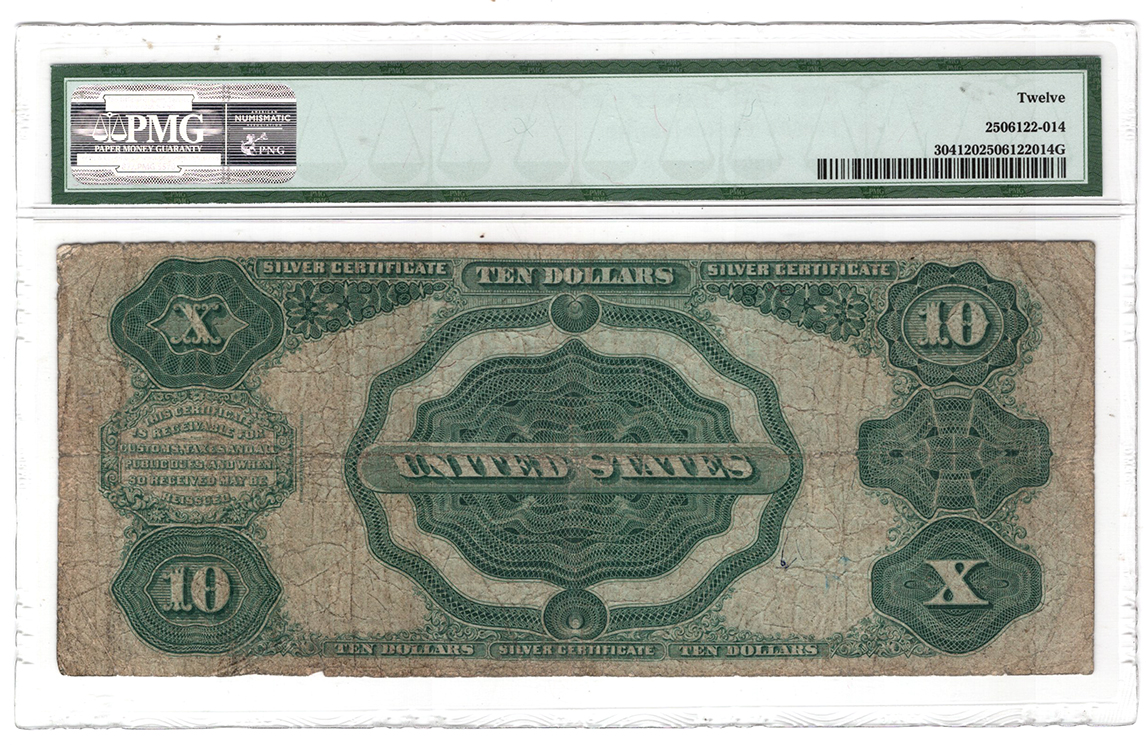 1908 $10 Fr# 304 - PMG F-12
