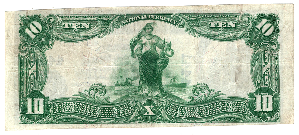 1902 $10 Blue Seal - Carthage, MO Charter #4441 - VF