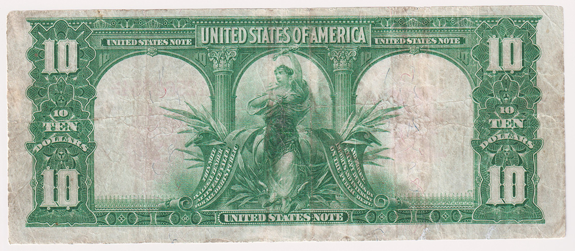 1901 $10 Bison - VF