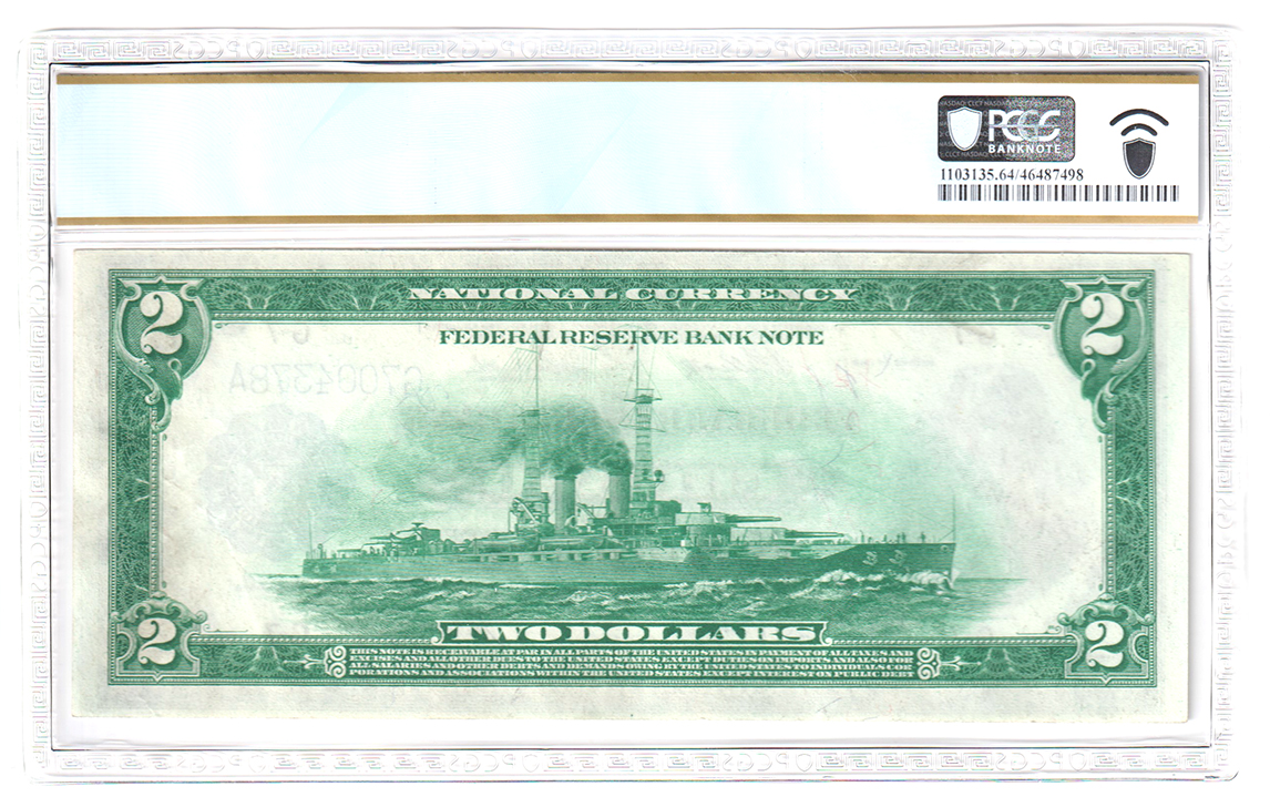 1918 $2 Cleveland Battleship Fr# 767 - PCGS ChCU-64
