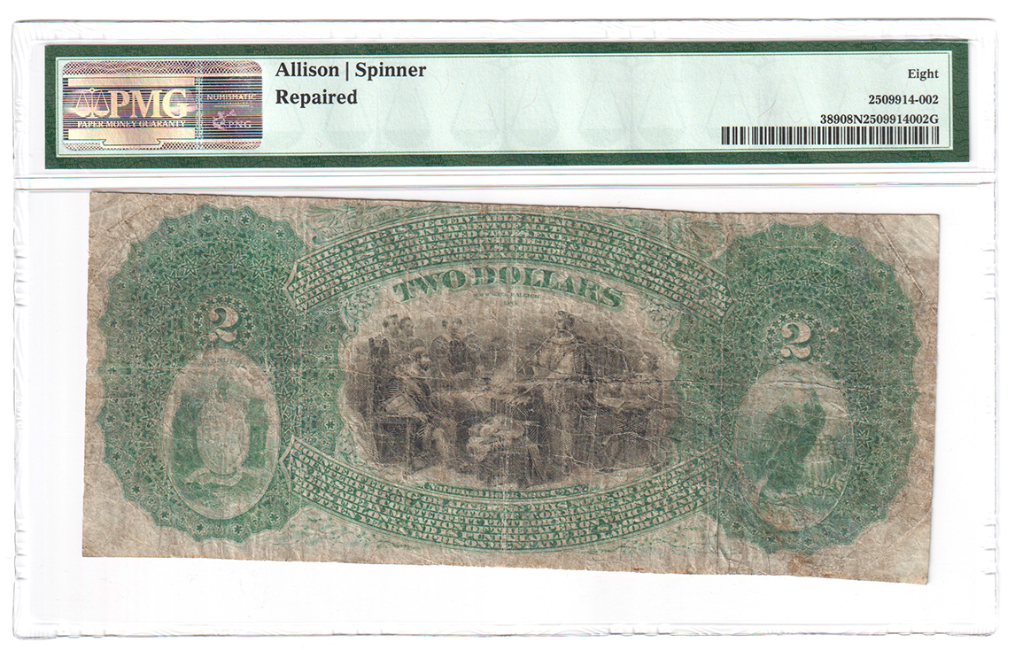 Original Series $2 - Pleasant Hill, MO Charter #1751 - PMG VG-8/repaired