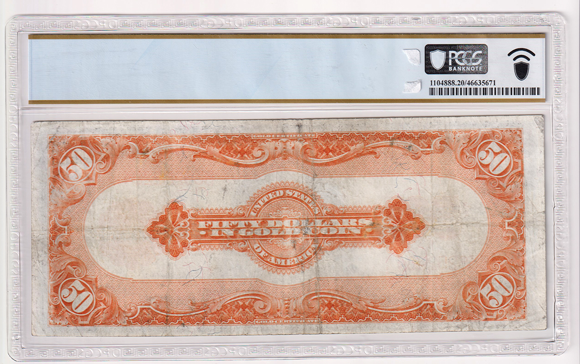 1922 $50 Fr# 1200 - PCGS VF-20