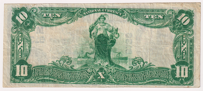 1902 $10 Blue Seal - Benton, IL Charter #6136 - VF