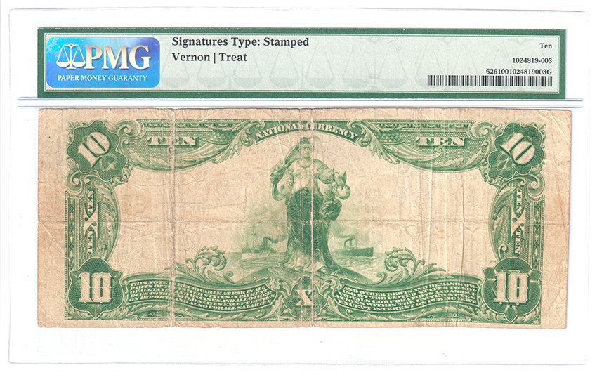 1902 $10 Blue Seal - Windsor, MO Charter #9519 - PMG VG-10