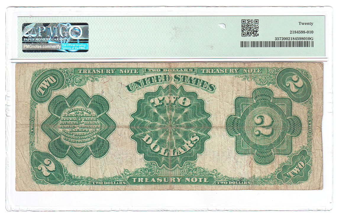 1891 $2 Fr# 357 - PMG VF-20