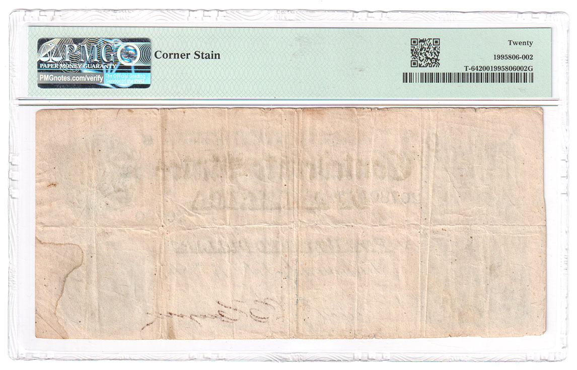 February 17, 1864 $500 - Richmond, Virginia - PMG VF-20/corner stain