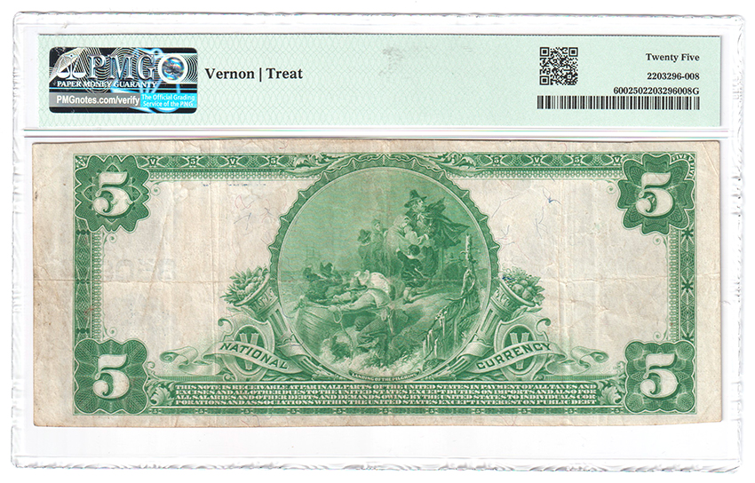 1902 $5 Blue Seal - Nephi, UT Charter #8508 - PMG VF-25