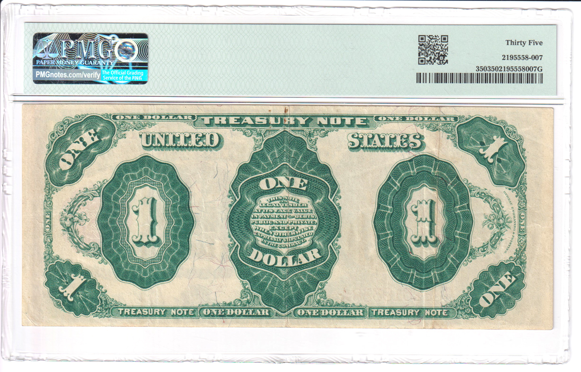 1891 $1 Fr# 350 - PMG VF