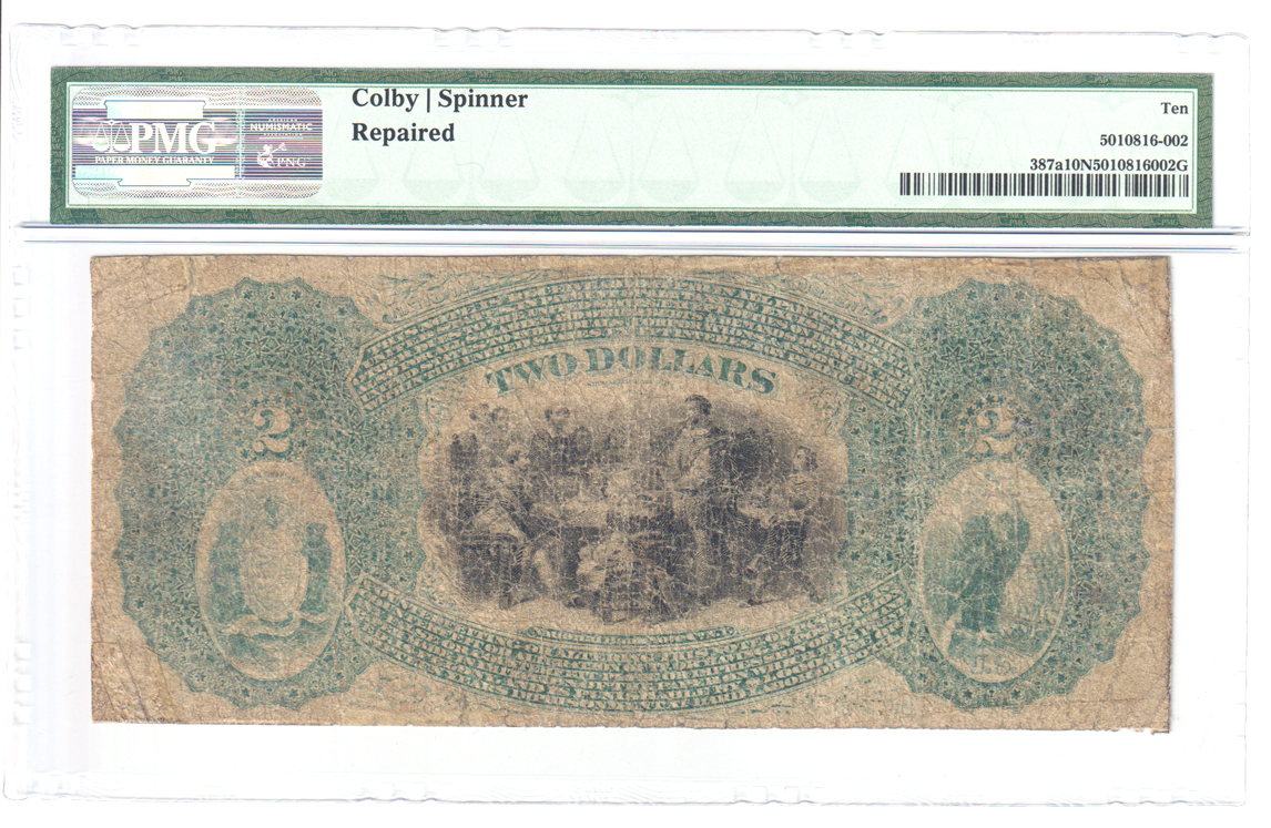 Original Series $2 - Saint Louis, MO Charter #1665 - PMG F-10/repaired
