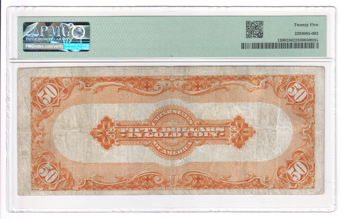 1922 $50 Fr# 1200 - PMG VF-25