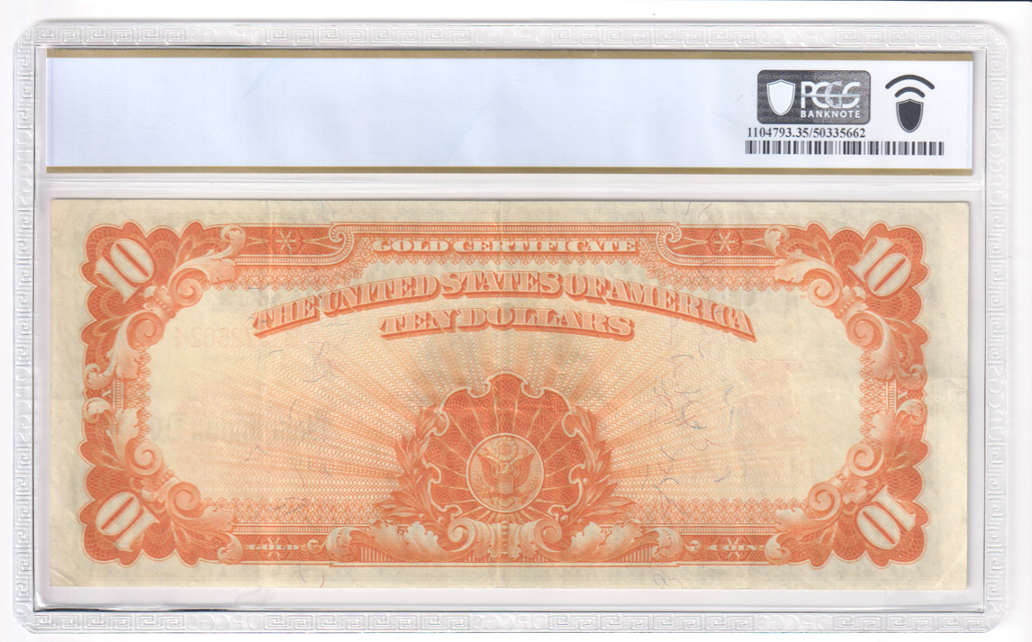 1907 $10 Fr# 1170a - PCGS VF-35 PPQ