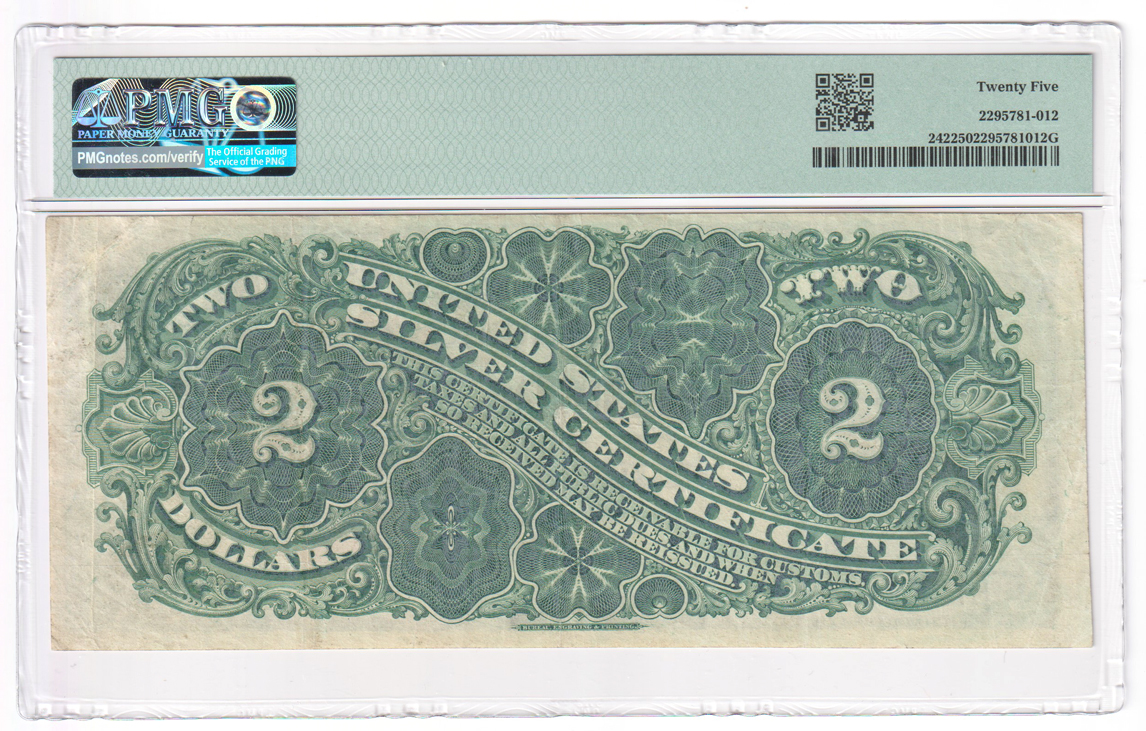 1886 $2 Fr# 242 - PMG VF-25