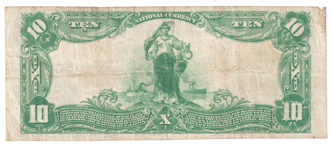 1902 $10 Blue Seal - Fairfield, IL Charter #5009 - VF