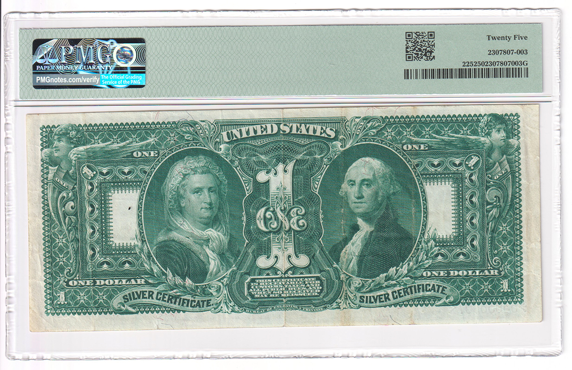 1896 $1 Educational Fr# 225 - PMG VF-25