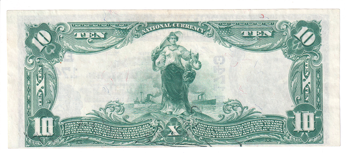 1902 $10 Blue Seal - Philadelphia, PA Charter #1743 - XF