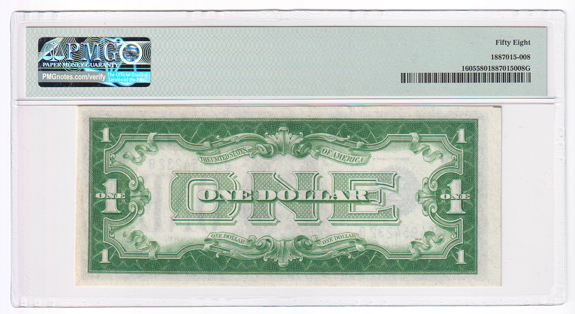 1928-E $1 Fr# 1605 - PMG AU-58 EPQ