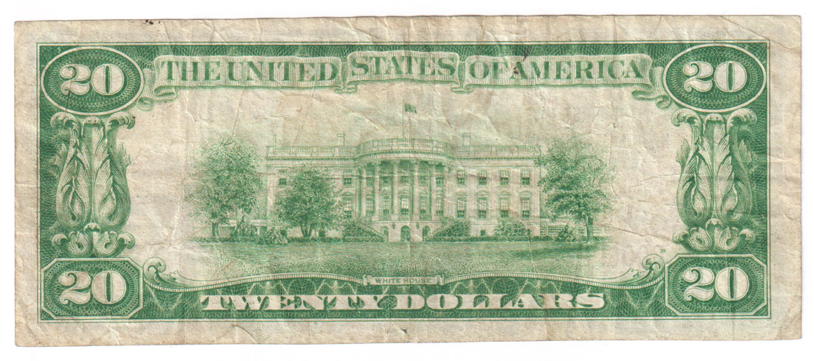 1929 $20 Type 1 - Worden, IL Charter #10669 - VF/pinhole