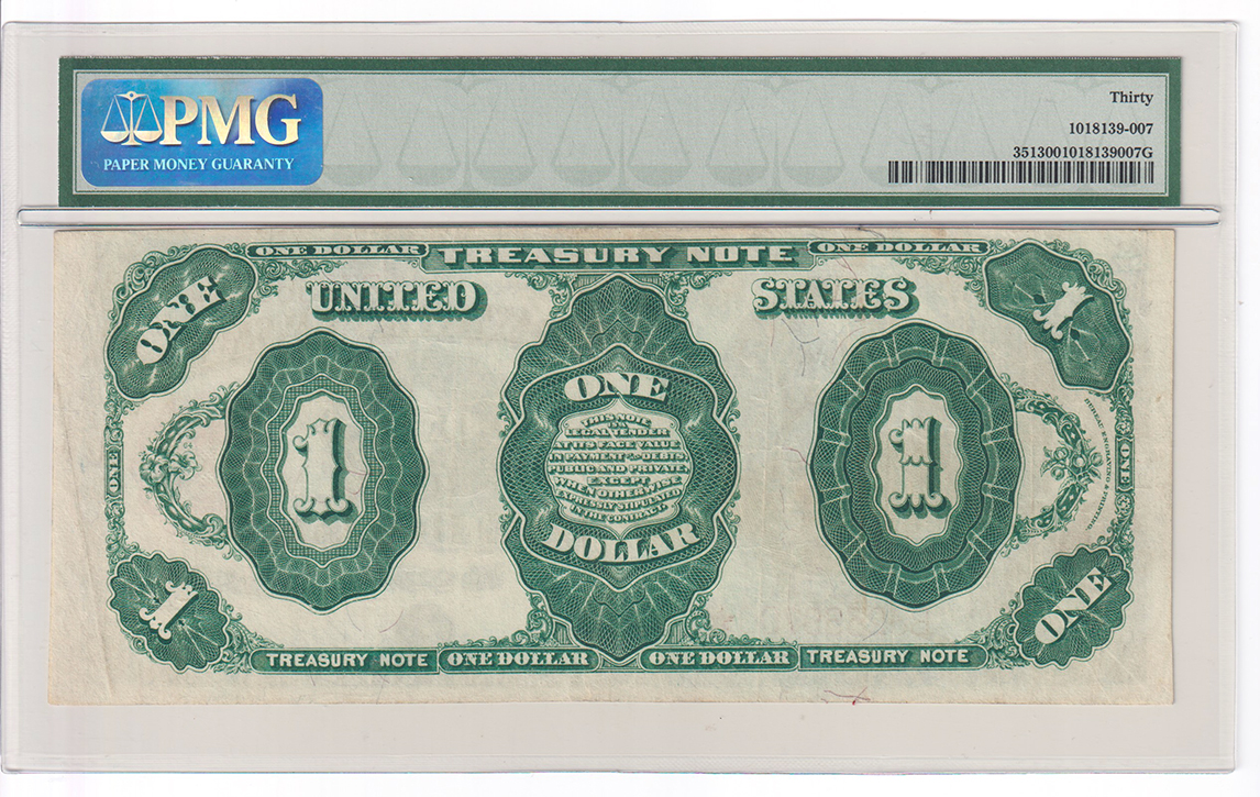 1891 $1 Fr# 351 - PMG VF-30