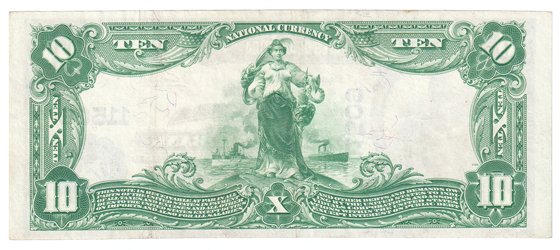 1902 $10 Blue Seal - Flora, IL Charter #11509 - XF