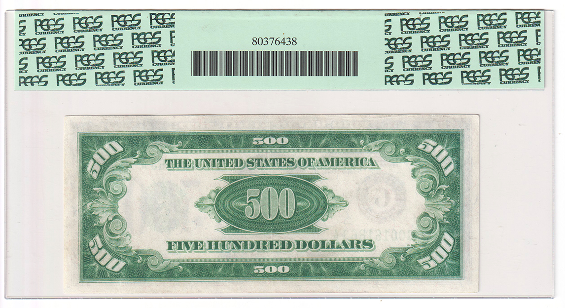 1934 $500 Chicago Fr# 2201a-G - PCGS AU-50