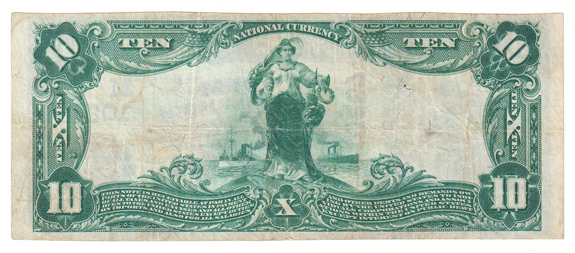 1902 $10 Blue Seal - Annapolis, IL Charter #10257 - VF