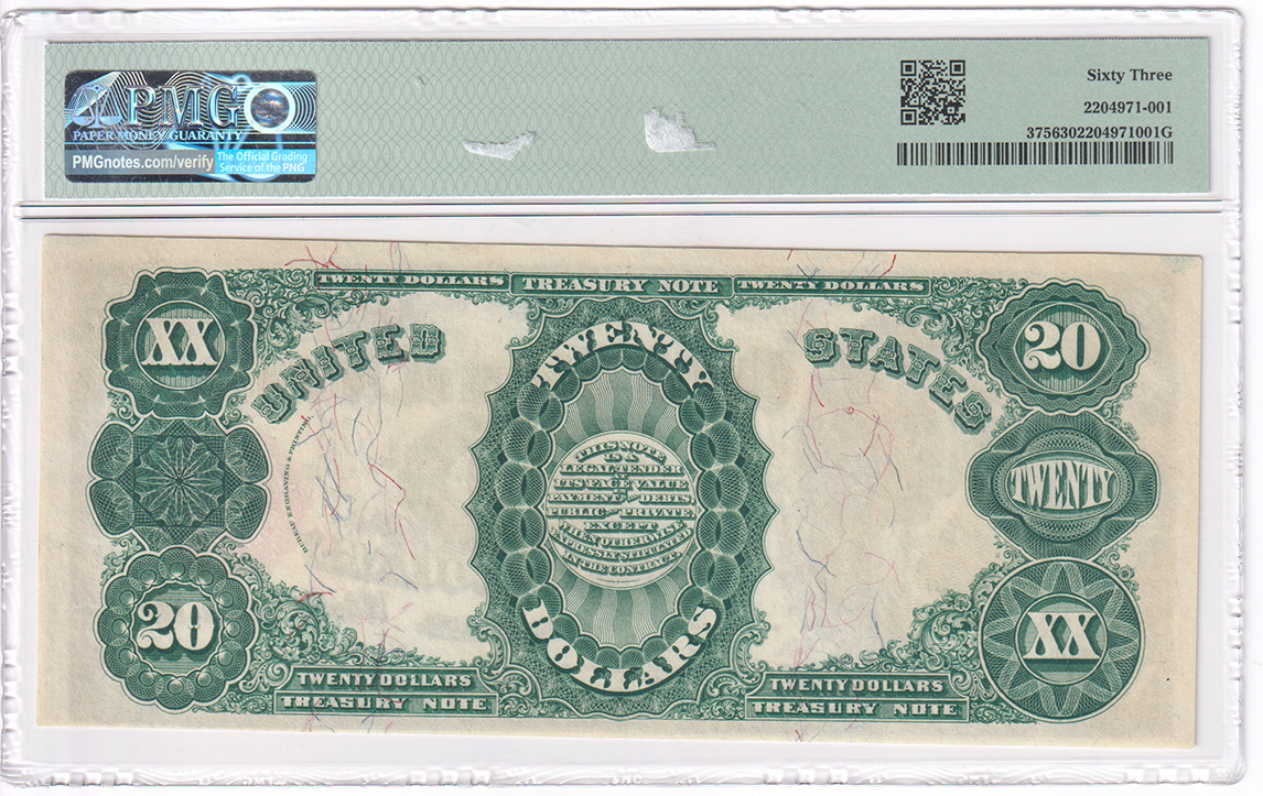 1891 $20 Fr# 375 - PMG ChCU-63