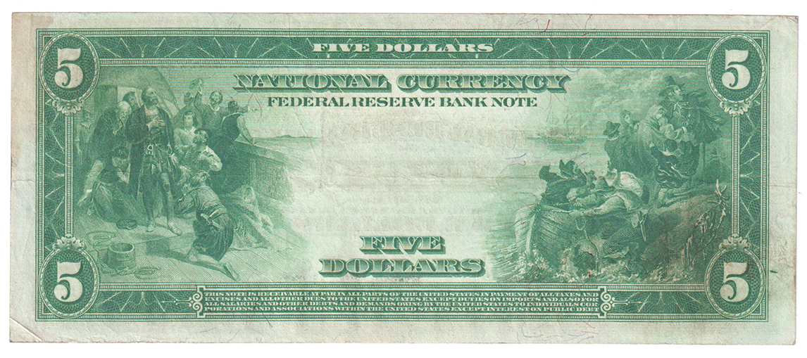 1918 $5 St. Louis Fr# 797 - XF