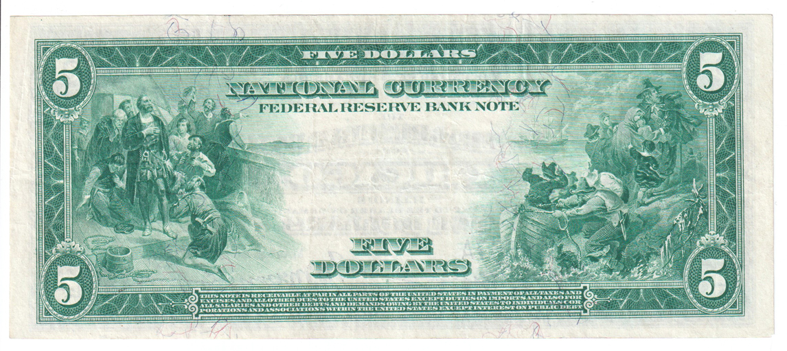 1915 $5 Chicago - VF