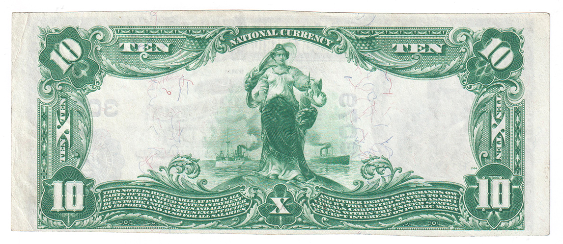 1902 $10 Blue Seal - Tarkio, MO Charter #3079 - AU