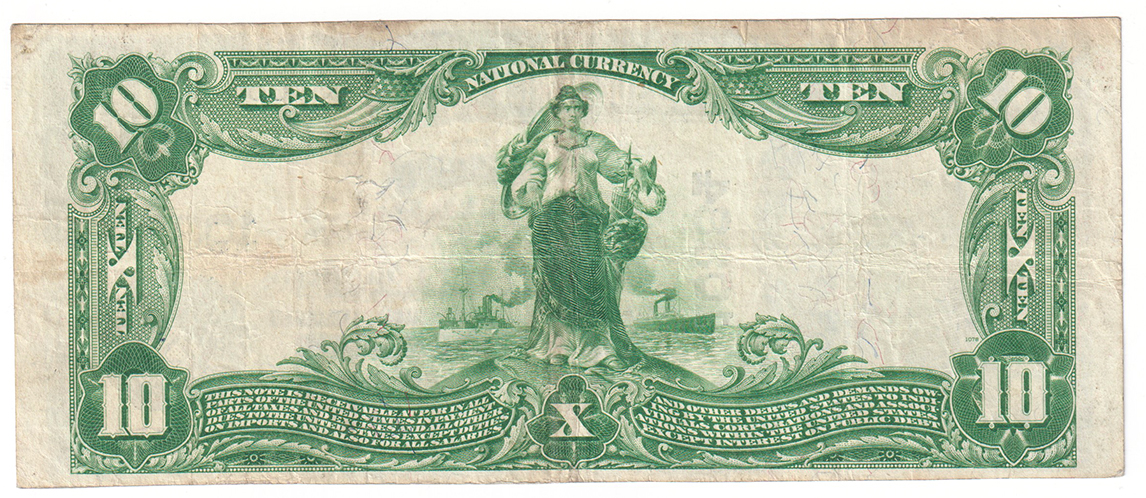 1902 $10 Blue Seal - Holden, MO Charter #10384 - VF