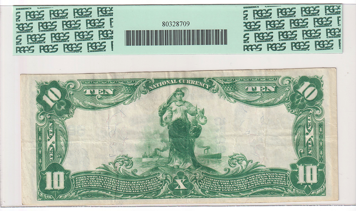 1902 $10 Blue Seal - Centralia, MO Charter #6875 - PCGS VF-30/PPQ