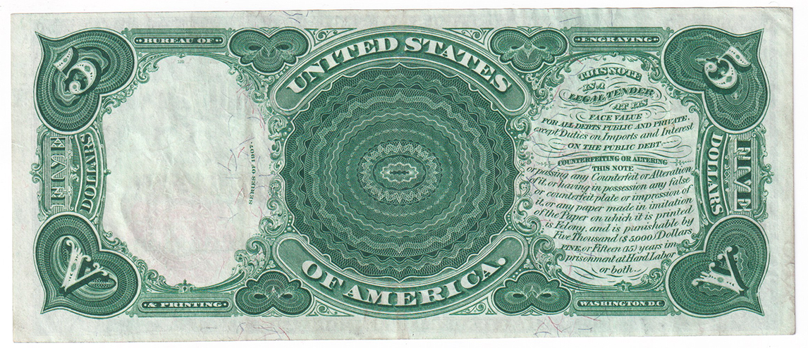 1907 $5 Woodchopper - AU