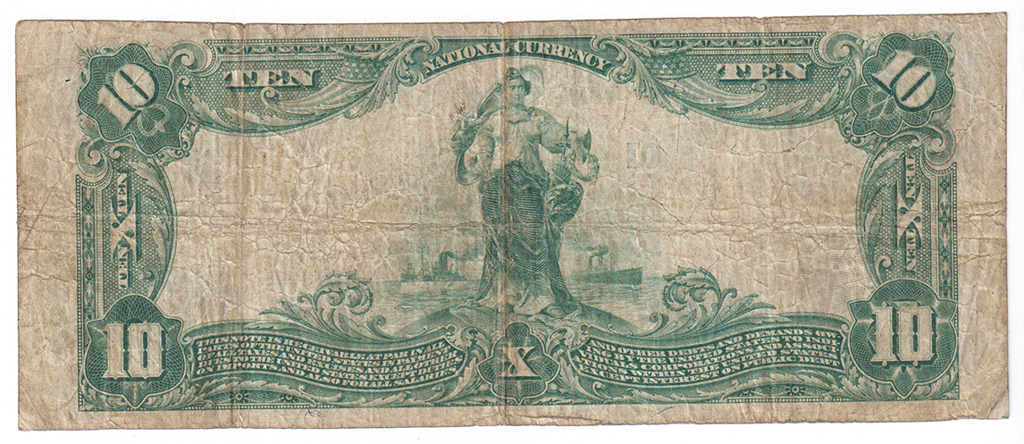 1902 $10 Blue Seal - Sullivan, IN Charter #5392 - F