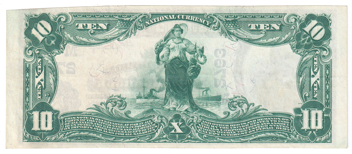 1902 $10 Blue Seal - Fort Dodge, IA Charter #2763 - ChCU