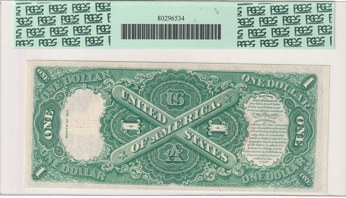 1917 $1 Fr# 39 - PCGS ChCU-63 PPQ